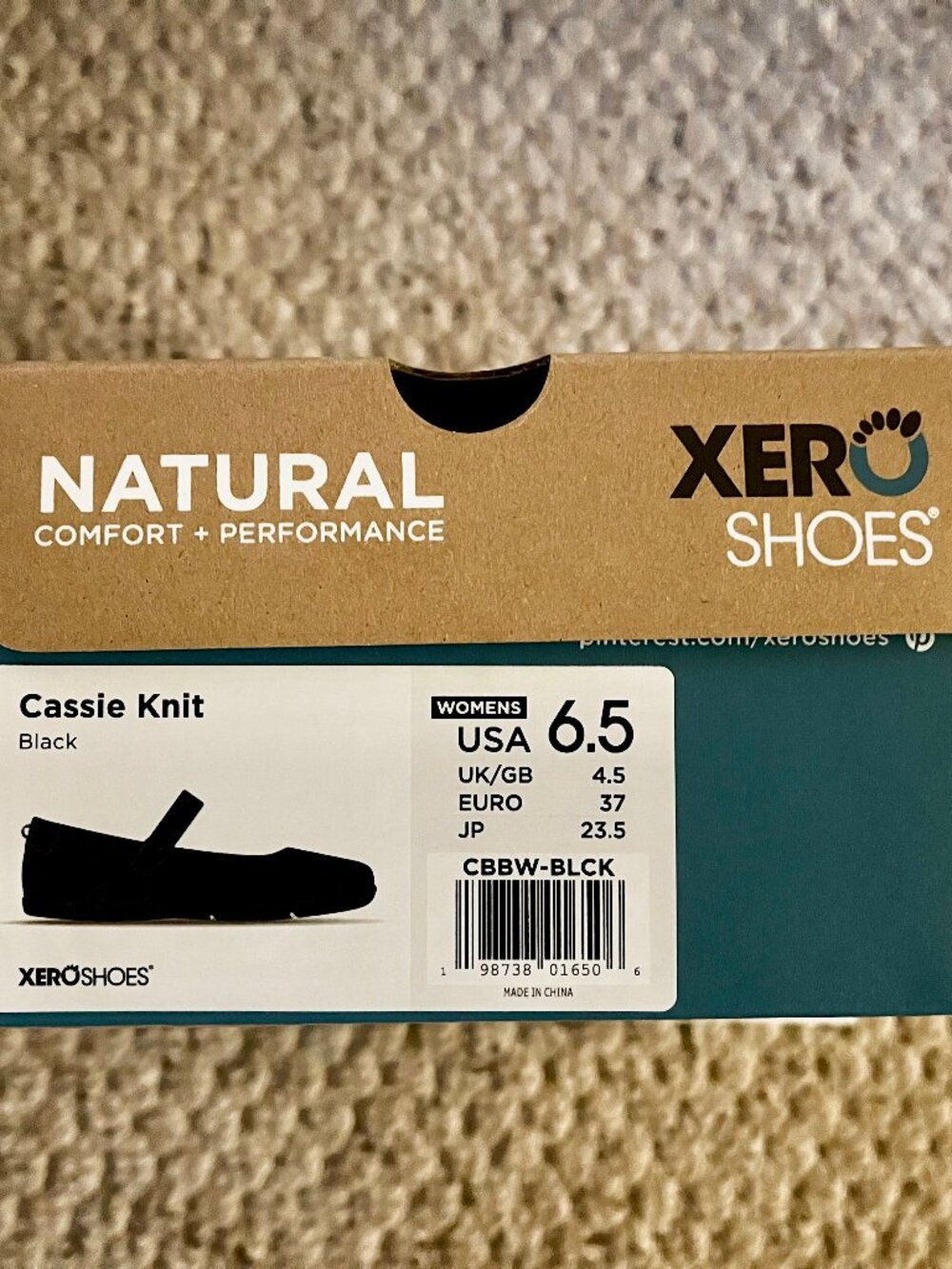 Xero Cassie Knit Minimalist Mary Jane - Black | NWT - Picture 8 of 9